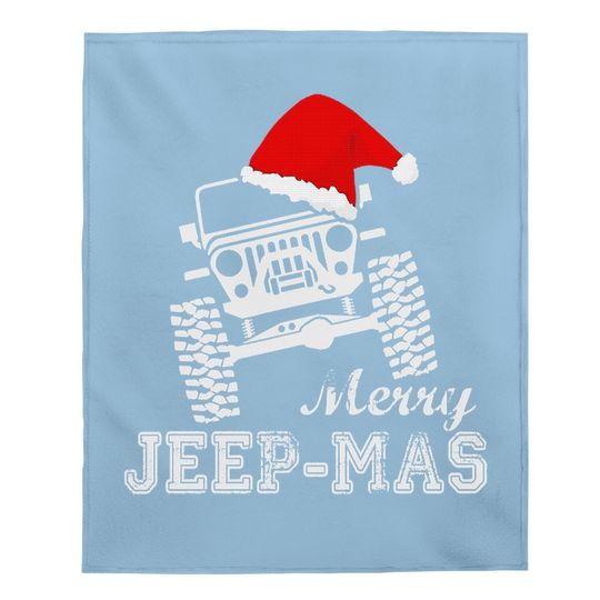 Merry Jeepmas Funny Christmas Jeep Lovers Classic Baby Blanket
