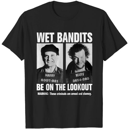 Home Alone Wet Bandits Harry x Marv  Unisex Tshirt
