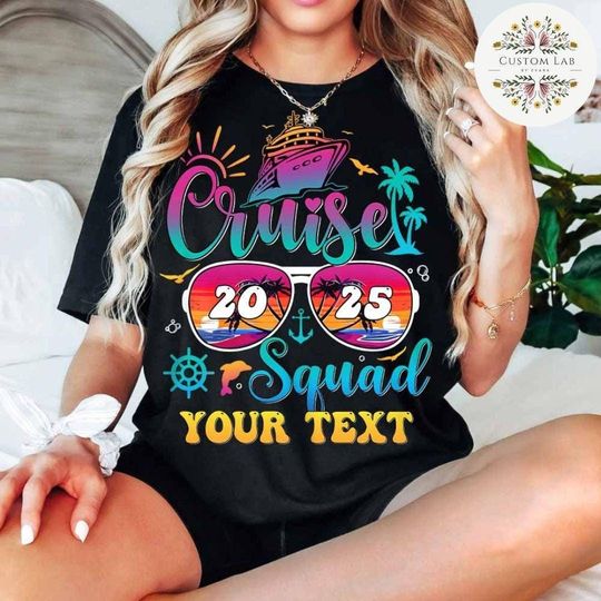 Personalized Cruise Squad 2025 Shirt, In My Cruise Era, Family Cruise Vacation 2025, Let's Cruise Crew Shirt, Cruise Trip Group Matching Tee