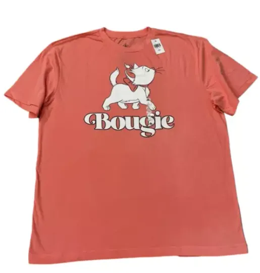 Disney Parks 2024 Aristocats Marie Bougie Pink Adult Shirt Size L New