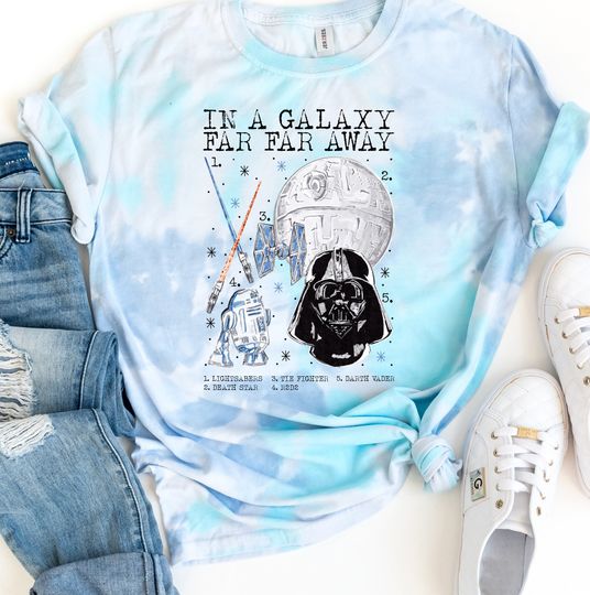 In A Galaxy Far Far Away Tie Dye Shirt| Disney Tie Dye shirt| Disney shirts| Star Wars Shirt