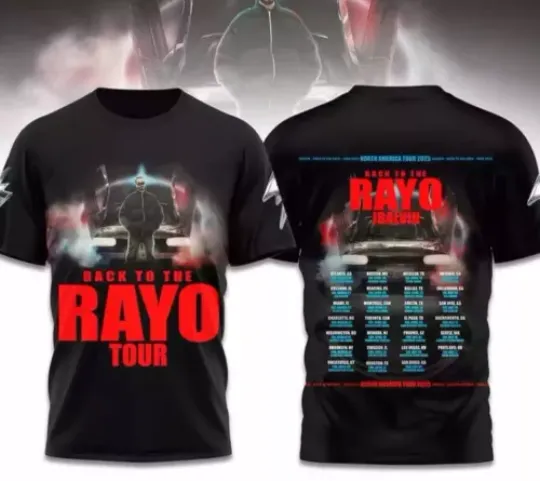 J Balvin Back To The Rayo Tour 2025 3D T-Shirt