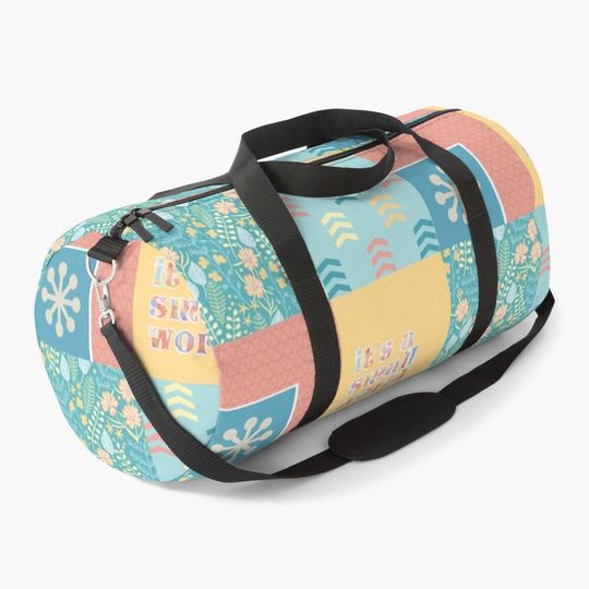 "it's a small world" Pattern (version 2) Duffle Bag