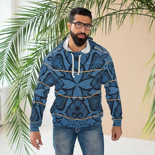 Black Panther Costume, Royal Blue Basotho Hoodie, Basotho Costume, Black Panther Hoodie, Wakanda Hoodie, Marvel Costume, Wakanda Costume