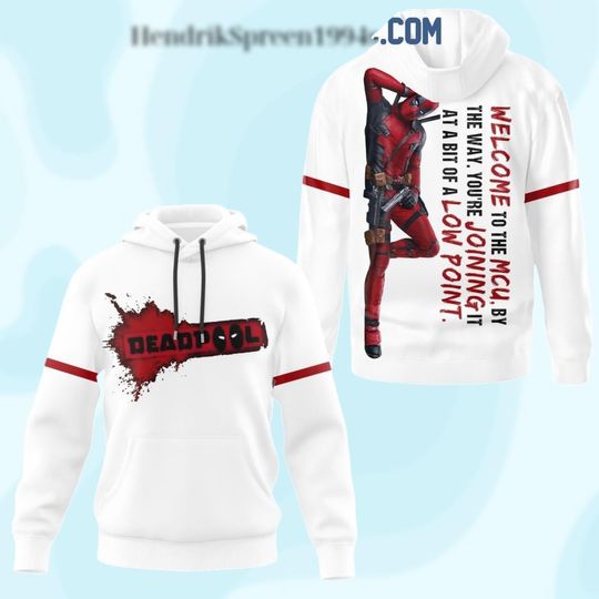 Vintage Deadpool 3D Hoodie, Deadpool Xmen Sweatshirt, Marvel Deadpool Shirt, Deadpool 3 Movie Shirt, MCU Fans Gift, Disney 3D Hoodie