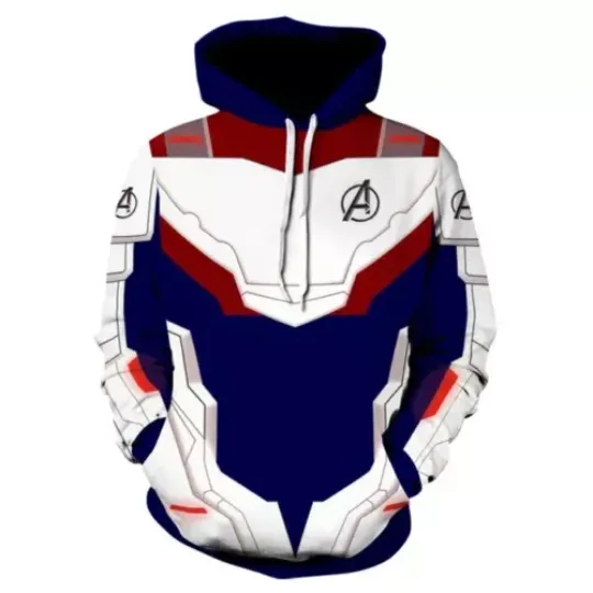Marvel Avengers Endgame Quantum Realm Cosplay Costume 3D Hoodies For All