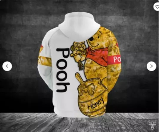 Winnie The Pooh 3D HOODIE The Mother Day Gift US Size Christmas Gift Halloween