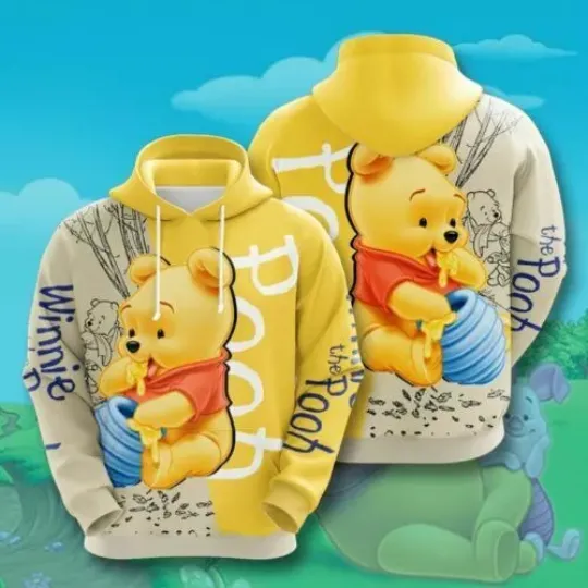 Pooh Bear Winnie The Pooh Lover 3D HOODIE All Over Print Us Size Best Price