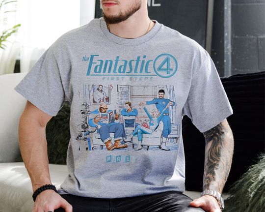 The Fantastic Four First Steps Marvel Tee, X-Men Shirt Johnny Storm, Fantastic Four First Steps Shirt, Marvel Studio Superhero Tee