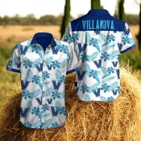 Villanova Wildcats Logo 3D Hawaiian Shirt