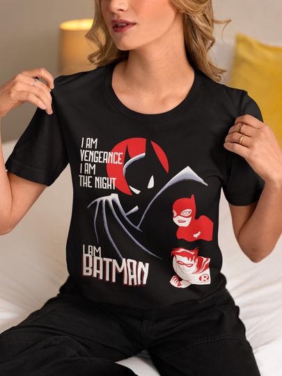 Batman: The Animated Series T-shirt, Retro Cartoon Tee, DC Comics Graphic Shirt, Unisex Jersey Top