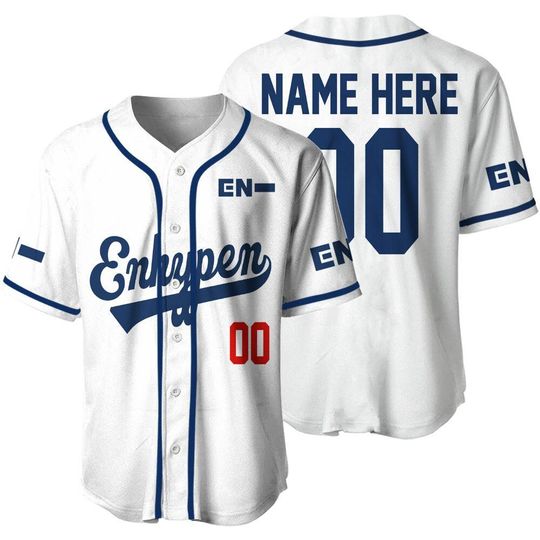 Enhypen Custom Baseball Jersey, Personalized Kpop Member Name and Number, Fan Gift