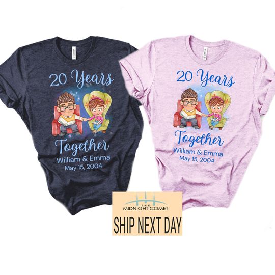 Disney Pixar Up Couple His Ellie Her Carl Shirt, Disney Up Movie Balloons Adventure Is Out There Shirt, Disney Honeymoon Up House Mr and Mrs