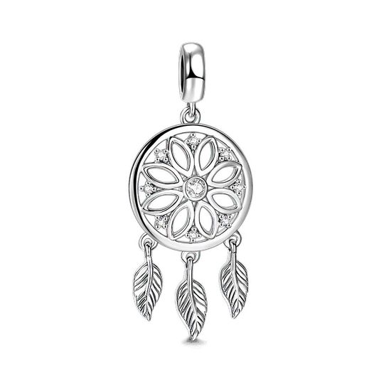 Dreamcatcher Charm Platinum Plated