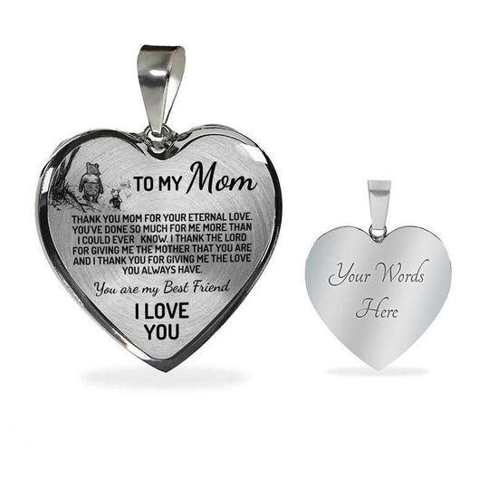 TO MY MOM 'CHRISTOPHER ROBINS EDITION' HEART NECKLACE