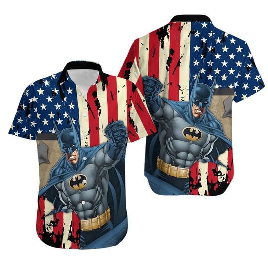 Batman Hawaiian Shirt, Button Down Full Size