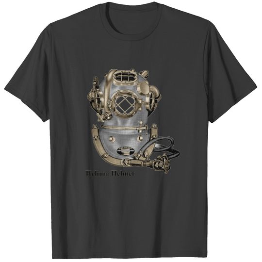 Discover Vintage Mark V Helium Diving Helmet T-shirt