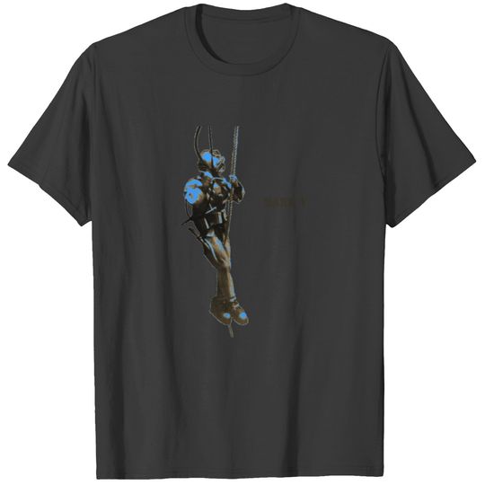 Discover Vintage Diver with Mark V Diving Helmet on a Rope T-shirt