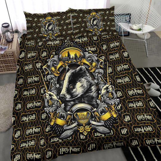 Hufflepuff Team Movie Full Bedding  Set