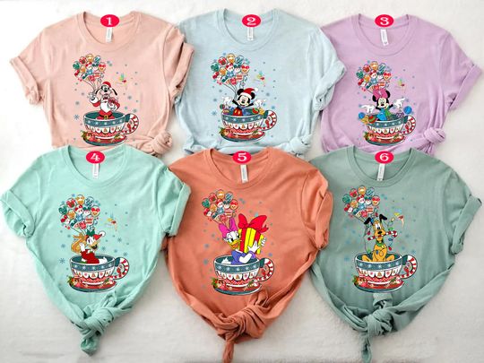 Mickey And Friends Balloons Christmas Shirt, Disney Christmas Shirt, Mickey And Friends Shirt