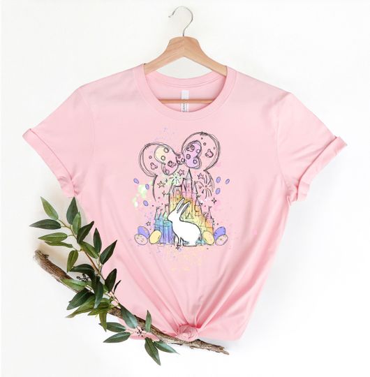 Disney Easter Castle Shirt, Minnie Castle Easter Shirt, Disney Easter Bunny Shirt