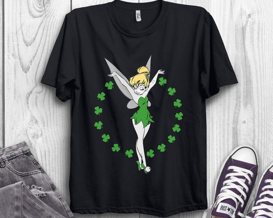 Disney Peter Pan Tinker Bell Ring of Shamrocks St. Patrick's Day T-Shirt