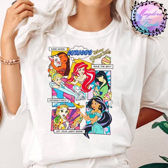 Disney Princess Comicbook Shirt, Moana rapunzel