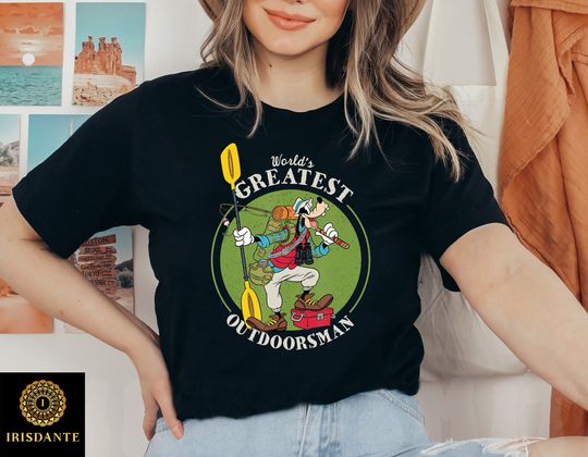 Disney Goofy Father Dad Gift Love Fishing World's Greatest Out Doorsman Unisex Adult T-shirt Kid Shirt Long Sleeve Hoodie Sweatshirt