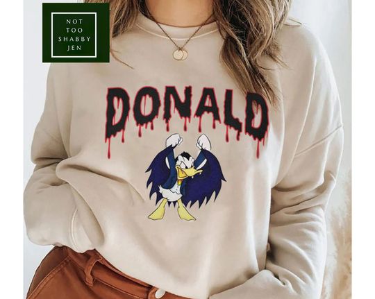 Donald Duck Halloween sweatshirt, Disney Halloween Family Donald Duck 2022