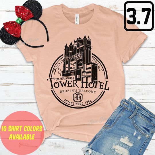 The Hollywood Tower Hotel Shirt, Tower of Terror T-Shirt, Disney Hollywood Studios Family Shirts