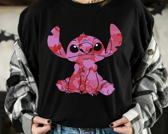 Disney Lilo & Stitch Valentine's Day Stitch Heart T-shirt, Disney Valentine Couples
