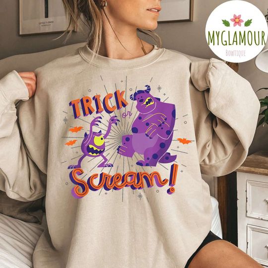 Disney Monsters Mike  Sulley Trick or Scream Sweatshirt