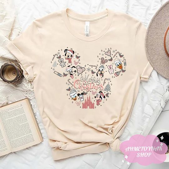 Discover Mickey Minnie Christmas Shirt, Vintage Disney Christmas Shirt, Disney Gingerbread Shirt, Disney Merry Christmas Shirt, Disneyland Shirt