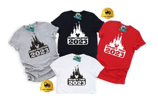 2023 Matching Disney Family Vacation Shirts, Disney Tee Shirt, WDW 50th Anniversary Disney World Trip Vacation Shirt