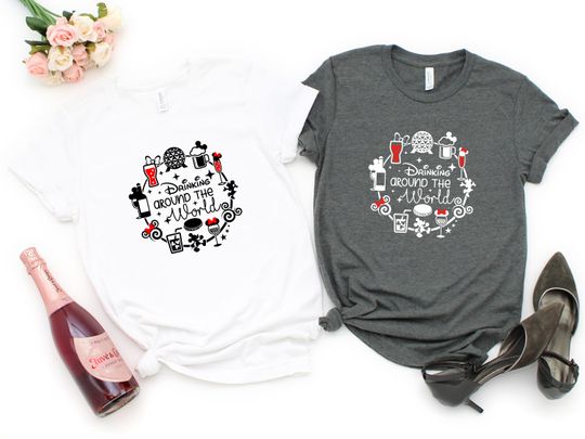 Disney Drinking Around The World Shirt, Epcot Food And Wine Drinking Festival Shirt, Drinking Team Shirt