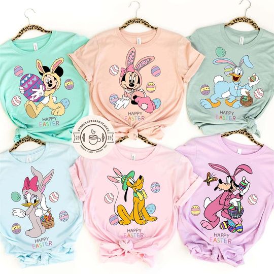 Disney Easter Shirt, Easter 2023 party shirt, Mickey & friends Easter shirt
