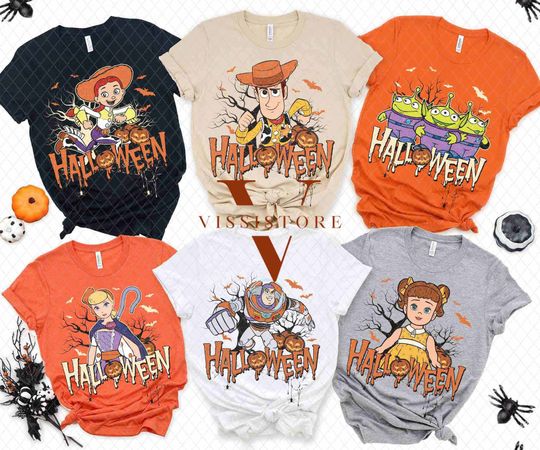 Vintage Toy Story Characters Halloween shirt, Vintage Disney Toy Story Halloween
