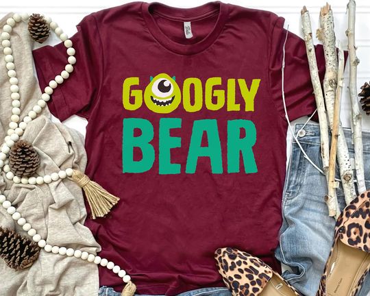 Disney and Pixars Monsters Inc. Mike Wazowski Googly Bear Shirt