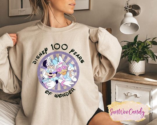 Minnie and Daisy Sweatshirt, Disney 100 Years of Wonder Sweatshirt