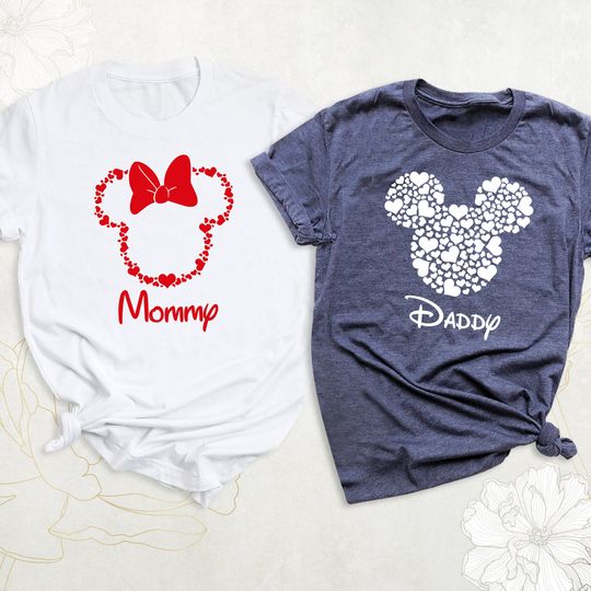 Custom Disney Valentines Day Shirt, Disney Couple Shirt, Matching Disney Family Shirt
