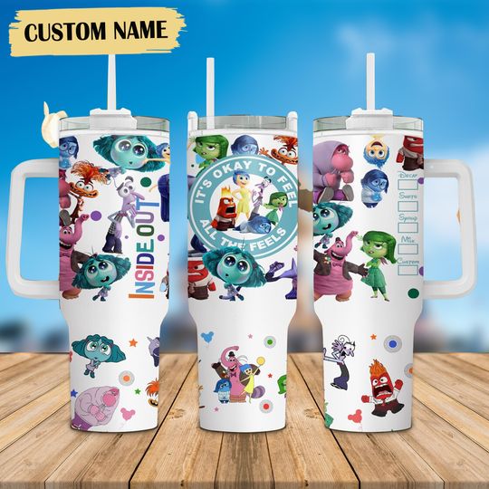 Inside Out 40oz Tumbler, Disney Inside Out Insulated Tumbler