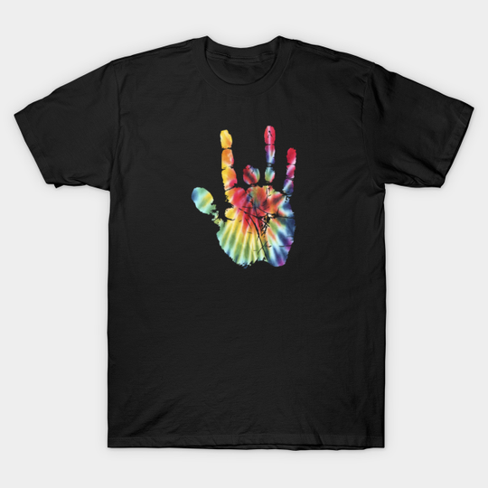 Tie Dye Jerry Garcia Hand - Grateful Dead - T-Shirt