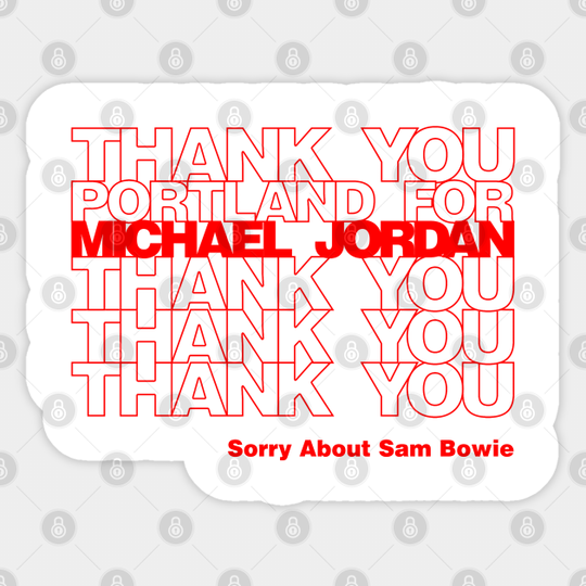 Thank You for Michael Jordan - Michael Jordan - Sticker