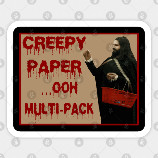 Creepy Paper - What We Do In The Shadows - Sticker