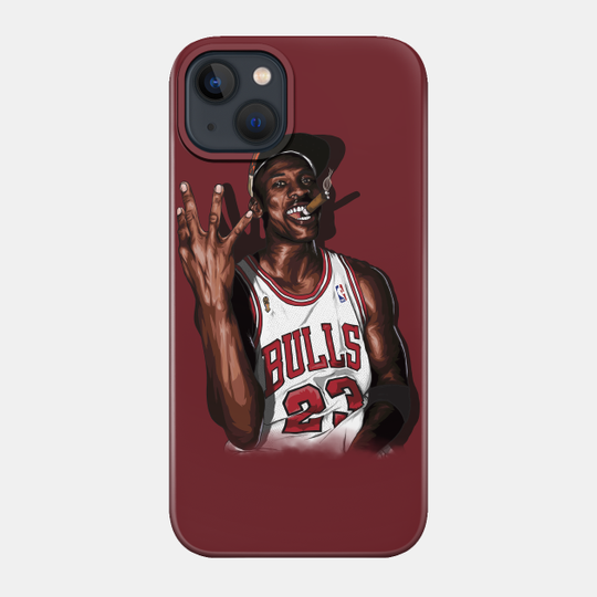 Vintage Michael Jordan Three Peat - Vintage Michael Jordan Three Peat - Phone Case