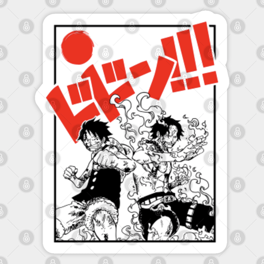 Lufft and Ace one piece - One Piece - Sticker