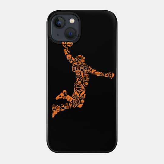 Michael Jordan jumping - Basketball Jordan - Phone Case