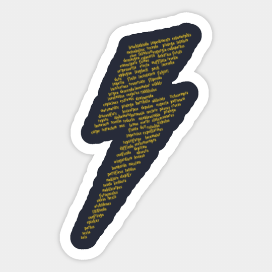 Scary Spells - Yellow - Harry Potter - Sticker