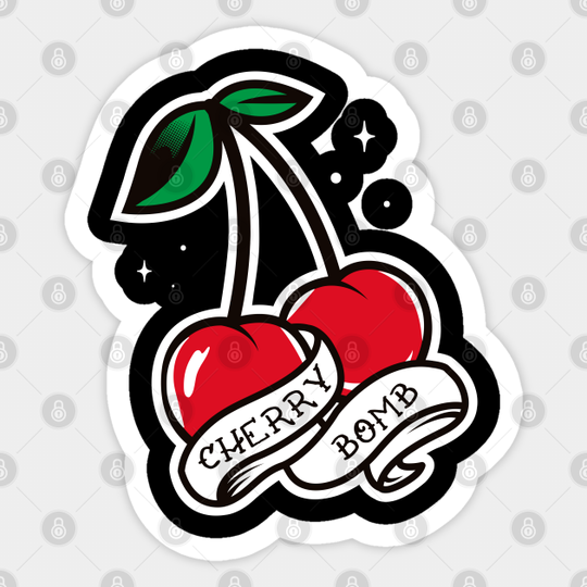 Vintage Cherry Bomb Sticker - Cherry Bomb - Sticker