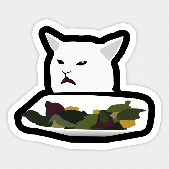 Salad Cat - Meme - Sticker
